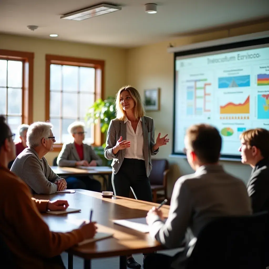 Professional business solutions illustration